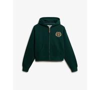 Women's zip-up hoodie Superdry Country Club Ziphood Vert M