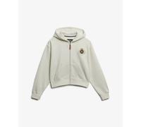 Women's zip-up hoodie Superdry Country Club Ziphood White L