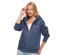 Superdry Essential Logo Full Zip Sweatshirt Blue S Women