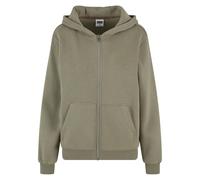 Urban Classics Fluffy Full Zip Sweatshirt Green S Woman