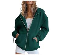 Women's Zip Up Hoodies Oversized Thin Lightweight Hooded Jackets Casual Long Sleeve Sweatshirts with Pockets Loose Y2K Hooded Coats Outfits