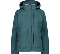 Women's zip-up puffer jacket with removable hood CMP Vert 2XS