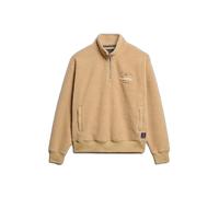 Superdry Country Club Fleece Half Zip Sweatshirt Beige XS Woman