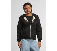 Women's zip-up sweatshirt Urban Classics Bonded Sherpa Noir XL