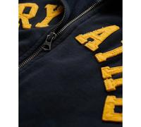 Women's zip-up track jacket with appliqué pattern Superdry Athletic Essentials Bleu L