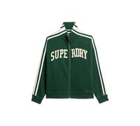 Women's zip-up track jacket with appliqué pattern Superdry Athletic Essentials Vert S