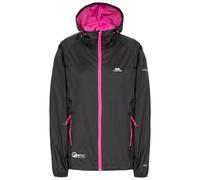 Women's zip-up waterproof hooded jacket Trespass Qikpac Noir S