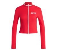 adidas Women's Seasonal Essentials Racing Full-Zip Cardigan Hooded Sweatshirt (Pack of 1)