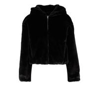 Women's zipped hooded fleece Urban Classics Noir XS