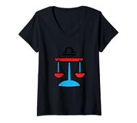 Women's Zodiac Sign Libra Astrology Horoscope Libra V-Neck T-Shirt