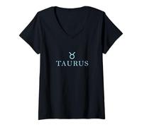 Women's Zodiac Sign Taurus Constellation V-Neck T-Shirt