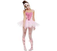 Womens Zombie Ballerina Fancy Dress Costume Size 8-10