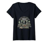 Womens Zombie Book Club Halloween Zombies Reading V-Neck T-Shirt