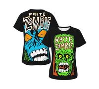 Women's Zombies Band T-Shirts Stylish Short Sleeve Summer Tees Multi-Sided Printed Shirt Multicoloured L