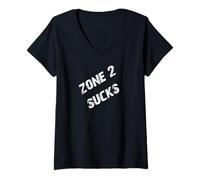 Women's Zone 2 Sucks Cardio Plan V-Neck T-Shirt