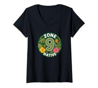 Women's Zone 9 Native Plants Gardener V-Neck T-Shirt