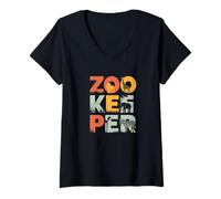 Women's Zoo Keeper Graphic V-Neck T-Shirt