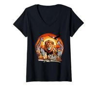Womens Zookeeper Africans Animal Jungle Safari Zoo Keeper Wildlife V-Neck T-Shirt