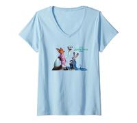 Womens Zootropolis Characters V-Neck T-Shirt