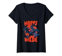 Womens Zootropolis Hopps Wilde V-Neck T-Shirt