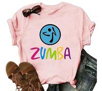 Women's Zumba Dance T-Shirt Graphic Print Blouse Tops Short Sleeves Round Neck Activewear Tee for Fitness Sports