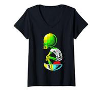 Womens ZX Spectrum Dan Dare Mekon 8-bit 1980s Retro Gaming V-Neck T-Shirt