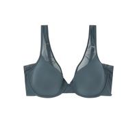 Women'secret Women's Beautiful Sujetador Tul Azul Oscuro Bra, Blue Petroleum, 95D