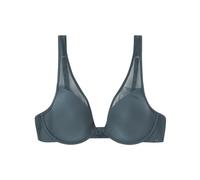 Women'secret Beautiful Padded Dark Blue Tulle Bra for Women, Sky Blue, 34B