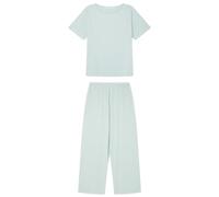 Women'secret Capri Pyjamas Stripes Green Ecovero Set Women, Green Lake, S