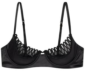 Women'secret Padded Bra, Standard Black, 38b, Black/White, 32B