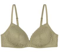 Women'secret Women's Charmer Lace Triangle Padded Bra, Khaki, 32B