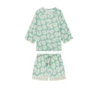 Women'secret Women's Citric Summer Short Sleeve Pyjamas Pajama Set, Green Print, L