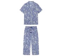 Women'secret Women's Mix and Match Seasides Short Sleeve Pyjamas Pajama Set, Blue Print, M