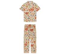 Women'secret Women's Pijama Camisero 100% Algodón Capri Tropical Pyjama, Multicolor, L