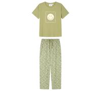 Women'secret Women's Pijama de Manga Corta Y Pantalón Largo Colección Multilicense Cottage pyj, Medium Khaki, S