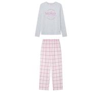 Women'secret Women's Pijama Largo La Vecina Rubia Moño PJs, Gris, XXL