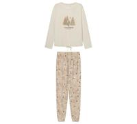 Women'secret Women's Pijama Largo Teddy Tree PJs, Blanco, XS