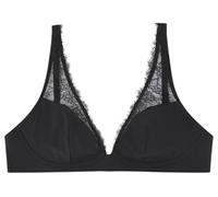 Women'secret Women's Sujetador Triangular Halter My Everydat Collection Bra, Black/White, 90B