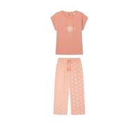 Women'secret Women's Weekly Sunshine Capri Pyjama Set, Old Rose, S