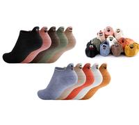 Women'sFunny Face Short Socks:Five-Pair
