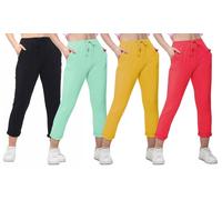 Women'sPlain Cotton-Rich Lounge Pants: Beige/18-24