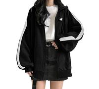 Womens's Halloween Sweatshirts Ghost Print Oversized Hoody with Pockets Autumn Winter Warm Sweatshirt Party Costume Outfit UK Women's Seasonal Wear Festival Trick or Treating Black