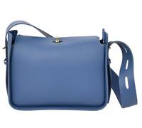 Womes Real Leather Classic Shoulder Bag Classic Style Penelope (Blue)