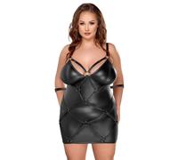 Wome's Sexy Lingerie Cottelli Curves Bondage Plus Size Dress Wetlook