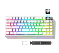 Womier 75% Wireless Mechanical Gaming Keyboard with Knob&Dot-Matrix Display