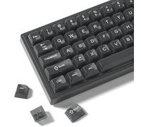 Womier Keyboard Keycaps, Jelly, Black Keycaps, Transparent, 60, 65, 75, 100 Percent, Transparent, Cute, Custom Keycap Set for Cherry MX, Kailh, Outemu, Gateron