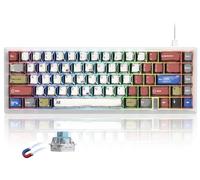 womier M68 HE V2 60% Wired Mechanical Keyboard with Adjustable Actuation,Magnetic Gaming Keyboard Rapid Trigger,Hall Effect,RGB HotSwap Custom Mechanical Key Board,for Win/Mac,Cartoon Manga keycaps