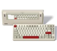 Womier SK75 75% Wireless Mechanical Gaming Keyboard, VIA Custom Pre-lubed POM Switches, 3-Modes Gasket Hot Swappable, RGB Creamy Tenkeyless Keyboard, Retro White