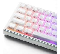 Womier White Jelly Keycaps 3.0, Shine Through Keycaps