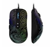 Womier Wired Gaming Mouse, 128000 DPI RGB Computer Mouse Topographic with 7 Programmable Buttons & 7 Backlit Modes, Software Supports DIY Black Gamer Mouse for Laptop PC Mac Windows (G706)